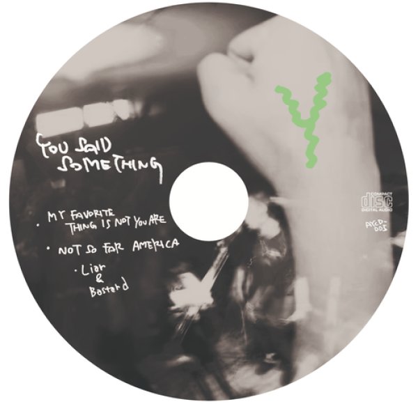 画像2: [CD]YOU SAID SOMETHING - Y (2)