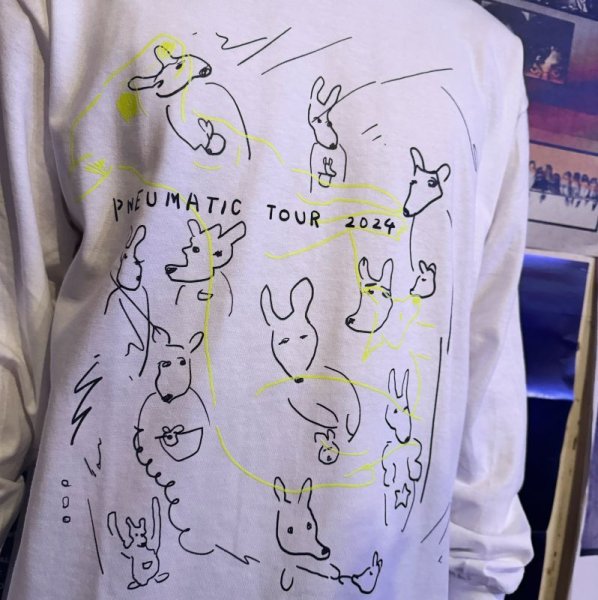 画像1: [Long Sleeve Tee]Superchunk and NOT WONK  "PNEUMATIC TOUR 2024"Long Sleeve Tee (1)