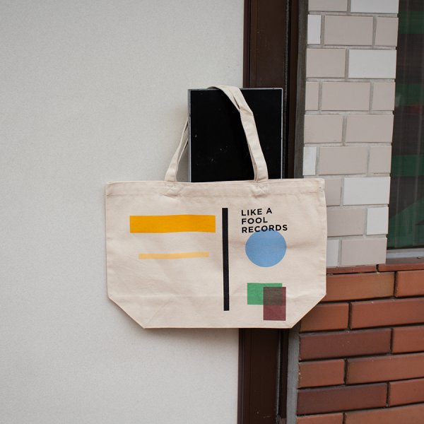 画像1: [Tote]LIKE A FOOL RECORDS silk screen printing tote bag (1)